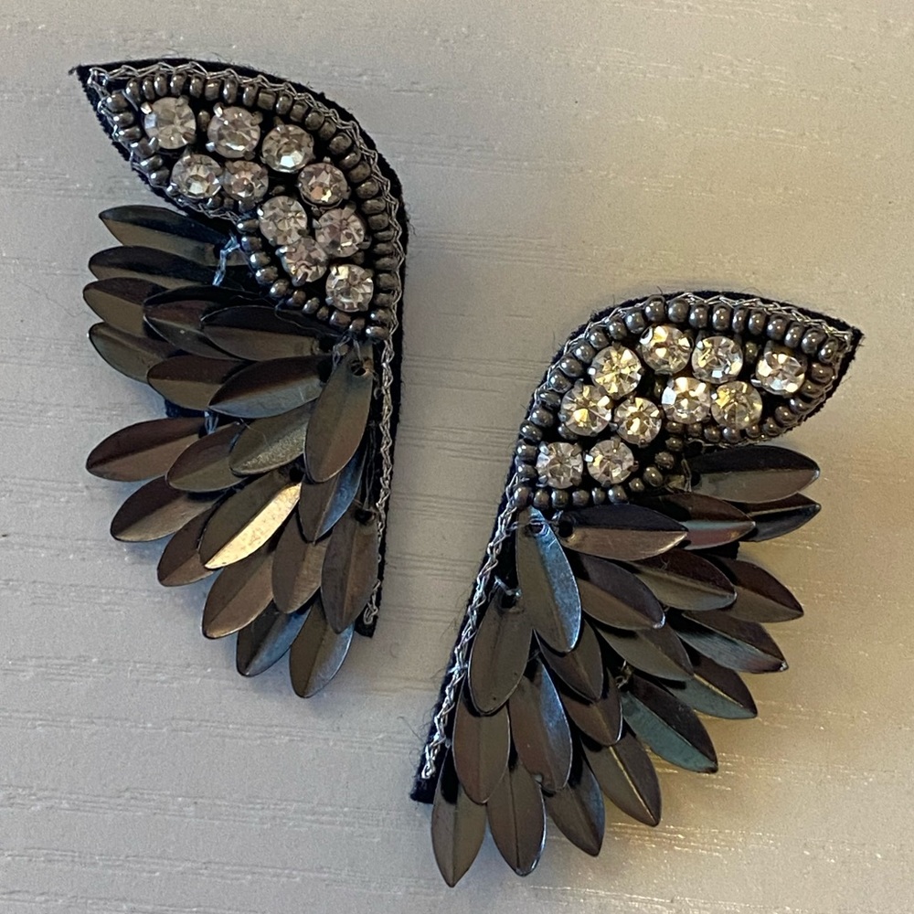 Towne & Reese Clare stud Angel Wing Earrings